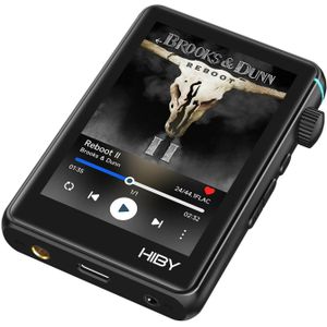 HiBy R3 II 2025, MP3-speler + draagbare audioapparatuur, Zwart