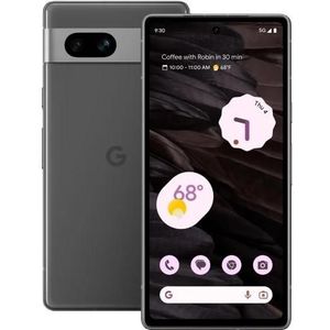 Google Pixel 7a 7a (128 GB, Houtskool, 6.10", SIM + eSIM, 5G), Smartphone, Zwart