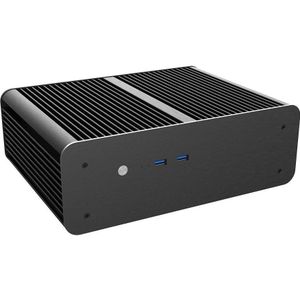 Akasa Euler MX Plus, aluminium behuizing - Mini-ITX, zwart (Mini-ITX), PC-behuizing, Zwart