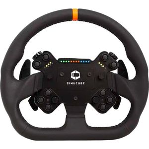 Simucube Valo GT-23 Wireless Lenkrad (32 cm) - Leder, schwarz, Controller, Zwart