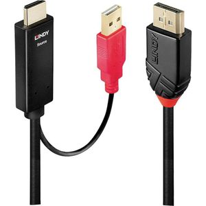 Lindy DisplayPort - HDMI (Type A) USB A (0.50 m, DisplayPort, HDMI), Videokabel