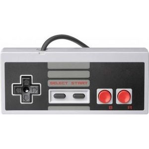 HutoPi NES USB-controller (PC), Controller, Grijs, Zwart, Rood