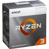 AMD - Ryzen 3 4300G - Desktop Processor - 4 Core - 8 Threads - 3,8GHz/4GHz - Socket AM4 - Inclusief Koeler