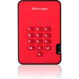iStorage - diskAshur² - Externe SSD - Rood - 512 GB