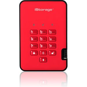 iStorage - diskAshur² - Externe SSD - Rood - 512 GB