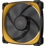 Geometric Future Squama 2505Y RGB ventilator - 120 mm, zwart/geel (120 mm, 1 x), PC ventilator, Zwart