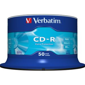 Verbatim CD-R 700/80/52x50 sp. (50 x), Optische gegevensdrager