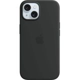 Apple Siliconen hoesje met MagSafe (iPhone 15), Smartphonehoes, Zwart
