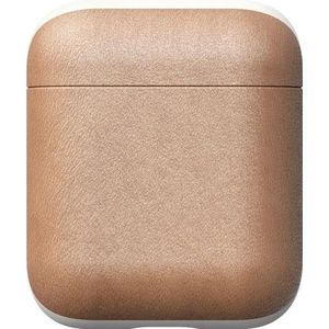 Nomad Airpod etui Natuurleer (Koptelefoon tas), Hoofdtelefoon Tassen + Beschermende Covers, Bruin