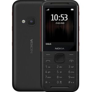 Nokia 5310 TA-1603 DS Zwart-Rood Mobiele Telefoon, Sleutel mobiele telefoon, Zwart