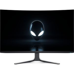 Dell Alienware AW3225QF (3840 x 2160 Pixels, 32"), Monitor, Wit, Zwart