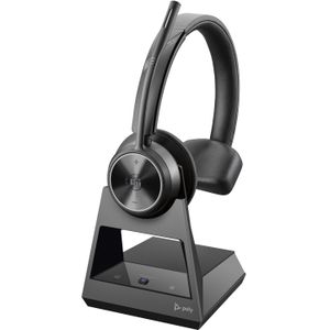 Savi 7300 - USB-Headset - Draadloze DECT - Zwart - Poly - Noise-Cancelling
