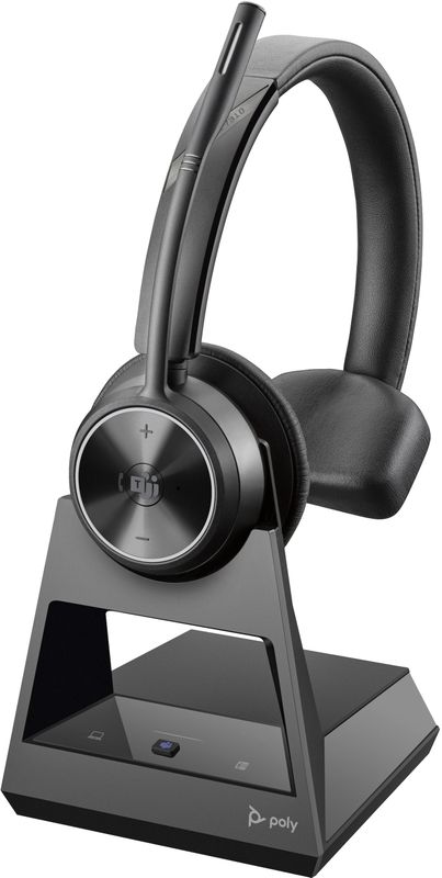 Savi 7300 - USB-Headset - Draadloze DECT - Zwart - Poly - Noise-Cancelling