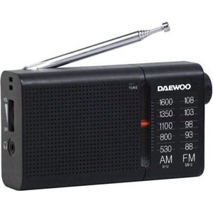Transitorradio Daewoo Zwart AM/FM