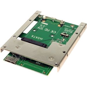 Exsys EX-3681 SSD-behuizing 2,5" Grijs Opslagruimte, Controlekaart