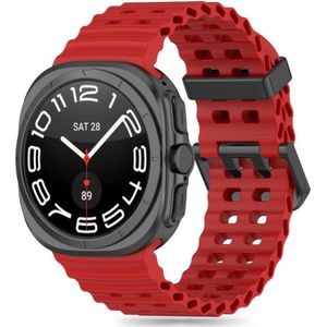 Tech-Protect IconBand Pro bandje voor Samsung Galaxy Watch Ultra (47 mm) - rood (TPU, Galaxy Watch Ultra), Horlogebandjes, Rood