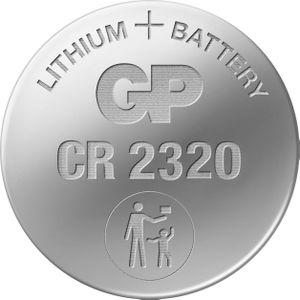 GP Batteries GP Lithium Knoopcel CR2320 (1 Pcs., CR2320, 130 mAh), Batterijen