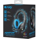Fury - Phantom - Koptelefoon - Zwart - Met Microfoon - RGB Verlichting
