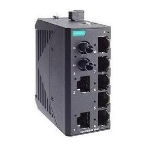 Moxa EDS-2008-EL-M-ST - Onbeheerde Fast Ethernet-switch met 7 10/100BaseT(X)-poorten, Netwerkschakelaar