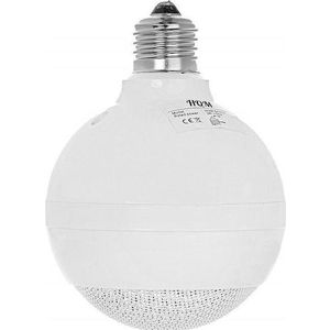 HQM Bolvormige luidspreker HQM-SK313 3W 100V Draad E27 Wit (1 stuk), Ingebouwde luidsprekers, Wit