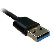 LC-Power - LC-HUB-U3-4-V2 - Docking Station - Zwart - USB-C - 5 Havens