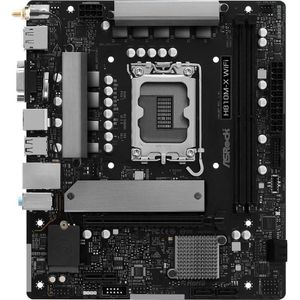 ASRock - H810M-X - Micro-ATX Moederbord - Zwart - DDR5-RAM