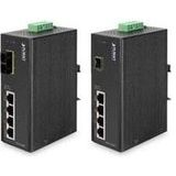 PLANET ISW-504PT - 5-Port PoE Industrial Ethernet Switch - IP-30 - 10/100Mbps