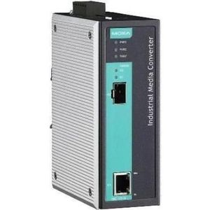 Moxa IMC-101G-T - Industriële 101001000BaseT(X) naar 1000BaseSXLHXZX mediaconverter, -40 tot 75C op, Data converter