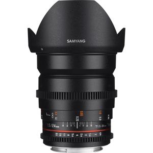 Samyang 24mm T1.5 VDSLR II Canon M (Canon EF-M, Volledig formaat), Objectief, Zwart