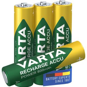 Varta Accu Power opladen (4 Pcs., AAA, 800 mAh), Batterijen