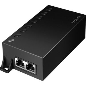 LogiLink - POE007 - PoE-injector - 10/100/1000 MBit/s - IEEE 802.3bt - IEEE 802.3af - IEEE 802.3at