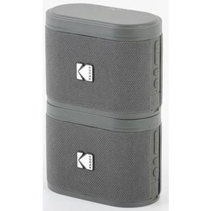 Kodak SoundBrix Wireless Stack Speaker (Treble Gray), 2PCS, Bluetooth luidspreker, Grijs