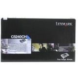 Lexmark C524, C532, C534 5K cyaan retourpr. tonercartr.
