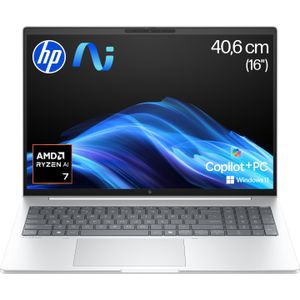 HP EliteBook 8 G1a (16", 1000 GB, 64 GB, DE, AMD Ryzen AI 7 350), Notebook, Zilver