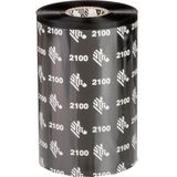 Zebra - 2100 Standaard - Etiketteringstape - Zwart - 450 Meter