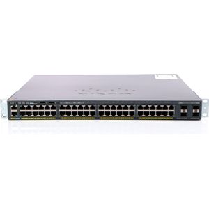 Cisco - 2960X-48LPS-L - Netwerkschakelaar - Zwart - 48-poorts