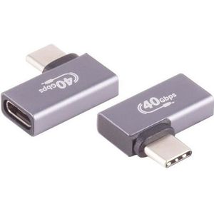 Adapter - USB Type C - Haaks - Geschikt voor Data en Video