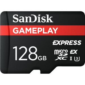 SANDISK Express GamePlay microSDXC 128GB (128 GB, microSDXC), Geheugenkaart, Zwart