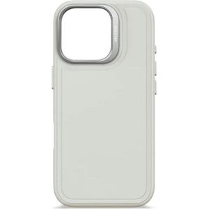 Decoded AntiMicrobiële Silicone Stacks Backcover met MagSafe voor iPhone 16 Pro - Grijs (iPhone 16 Pro), Smartphonehoes, Grijs