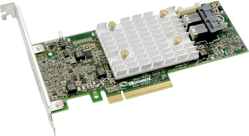 Microchip - SmartRAID 3154-8i - PCI-E Uitbreidingskaart - Grijs en Groen - 4 GB Cache