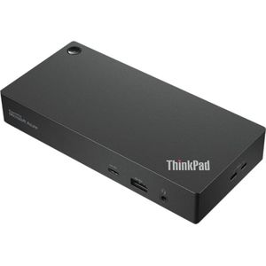 Lenovo ThinkPad universeel USB-C (USB A, USB C), Docking station + USB-hub, Zwart