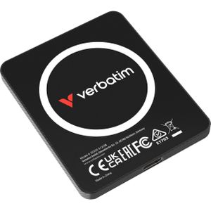 Verbatim SSD 512GB SnapBack Ultra Slim SSD 512GB black (0.51 TB), Externe SSD, Zwart