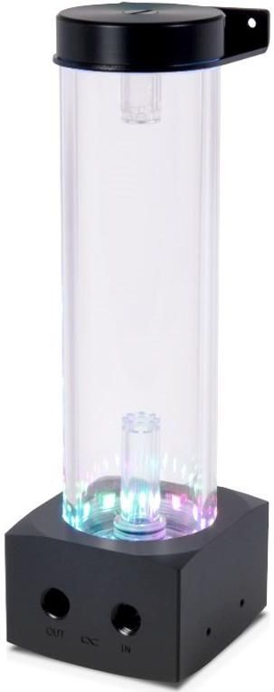Alphacool Core 200 Aurora ARGB Compensatiereservoir, acryl, Reservoirs voor waterkoeling