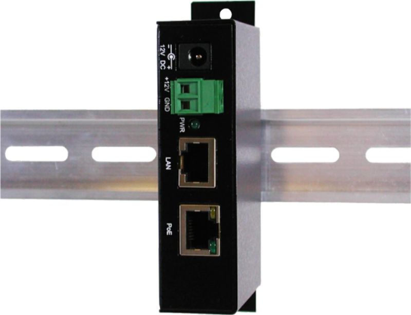 Exsys - EX-6006PoE - Power over Ethernet Injector - Zwart - 2 Havens
