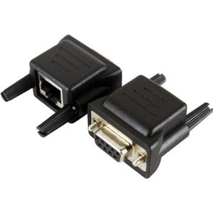 Exsys EX-47960 Kabeladapter RS-232 RJ-45 Zwart (50 m), Interfacekabel