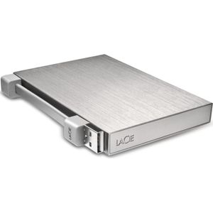 LaCie Rikiki Go, Zilver (0.50 TB), Externe harde schijf, Zilver