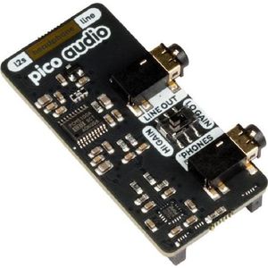 Pimoroni Pico Audio Pack (Line-Out en hoofdtelefoonversterker), Elektronica benodigdheden + Behuizing