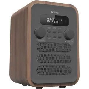 Denver DAB-48GREY radio Personal Digital Grijs, Hout (DAB), Radio, Grijs