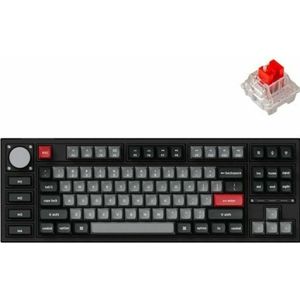 Keychron Q3 Pro (zwart/blauw-grijs, DE layout, K Pro Red, hot-swap, aluminium frame, RGB) (DE, Bedraad), Toetsenbord, Zwart