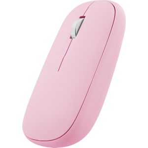T'nB - Souris Sans Fil - Draadloze Muis - Roze - Slank Ontwerp - Dual Connect